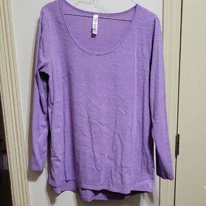 LuLaRoe Lavender Long Sleeve Tee